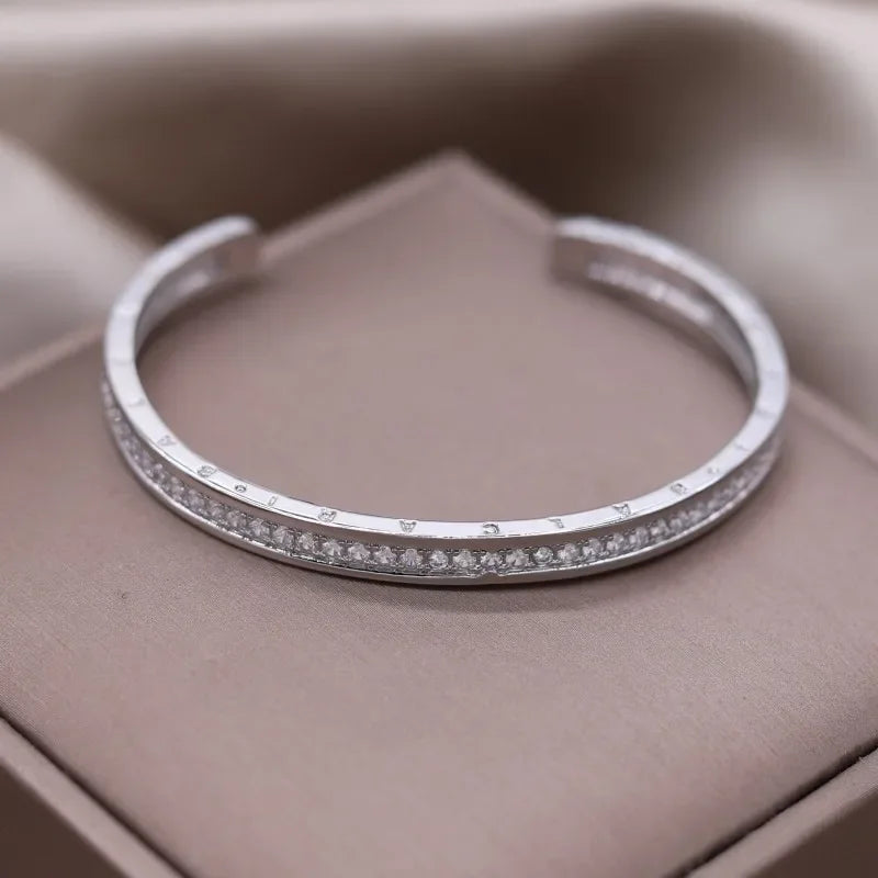 exquisite AAA luxury full zircon knot bracelet elegant women's wedding party opening adjustable bracelet