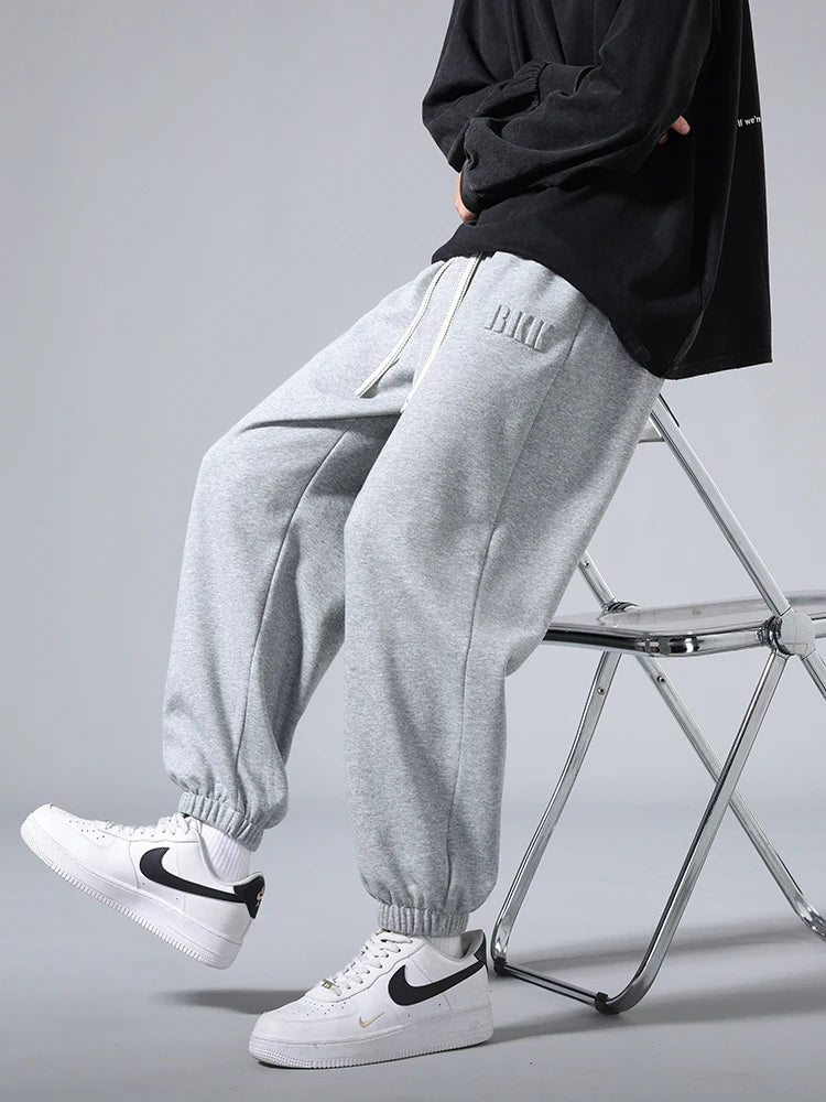 Men's Jogger Cotton Sweatpants Big Size 8XL 7XL 6XL Sports Baggy Pants Sting Banding  Hip Hop Loose Harem Trousers