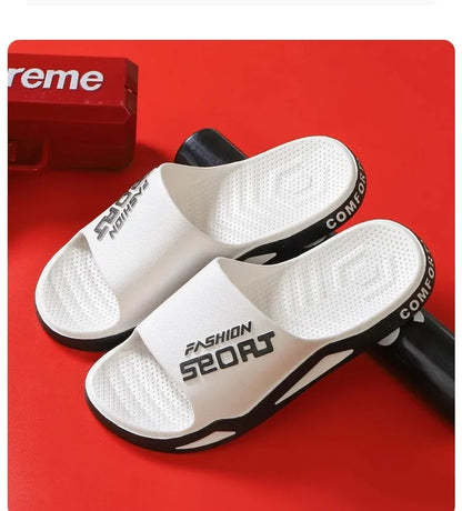 Men's Slippers Can Be Worn Externally In Summer Non-Skid Bathroom Sandals Trendy Bathroom Home Indoor Flip-flops For Men