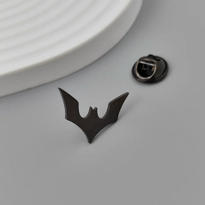 Stainless steel Bat Brooches Men Halloween Jewelry Accessory gold plated 3 colors lapel pins festival Gifts for Boyfriend