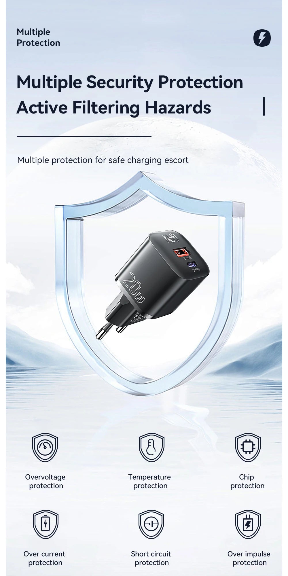 Essager 20W GaN PD USB C Charger for iPhone 15 13 12 11 Pro Max Phone QC 3.0 PD 3.0 USB Type C Fast Charging for Xiaomi pocoiPad