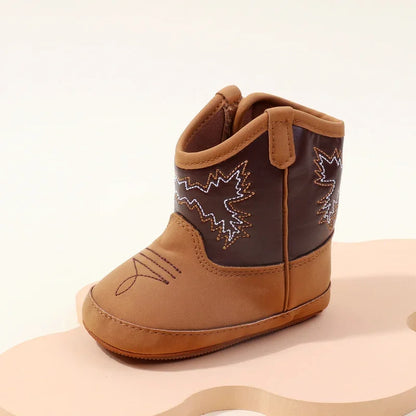 Baby Booties Vintage Tassel Anti-slip Sole Winter Warm Baby Boys Girls Western Boots Snow Booties First Walkers Infant Shoes