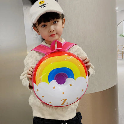 Cartoon Kids Backpack Cute Donut Eggshell Bag Fun Kindergarten Kids Backpack Boys Girls Backpack