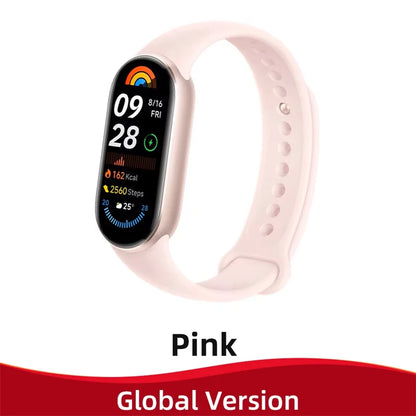 Global Version Xiaomi Smart Band 9 1.62" AMOLED Display 21 Day Battery Heart Rate Blood Oxygen Monitoring Sport Watch Waterproof