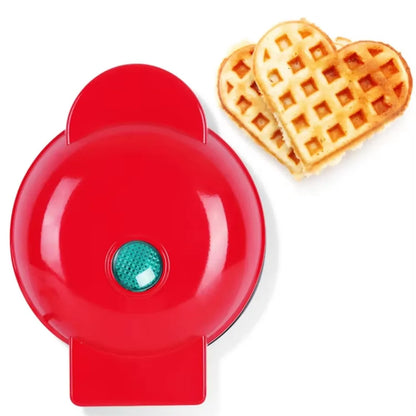 220V EU Plug Mini Electric Waffles Maker Bubble Egg Cake Oven Breakfast Love Heart Shaped Waffle Maker Cooking Appliance