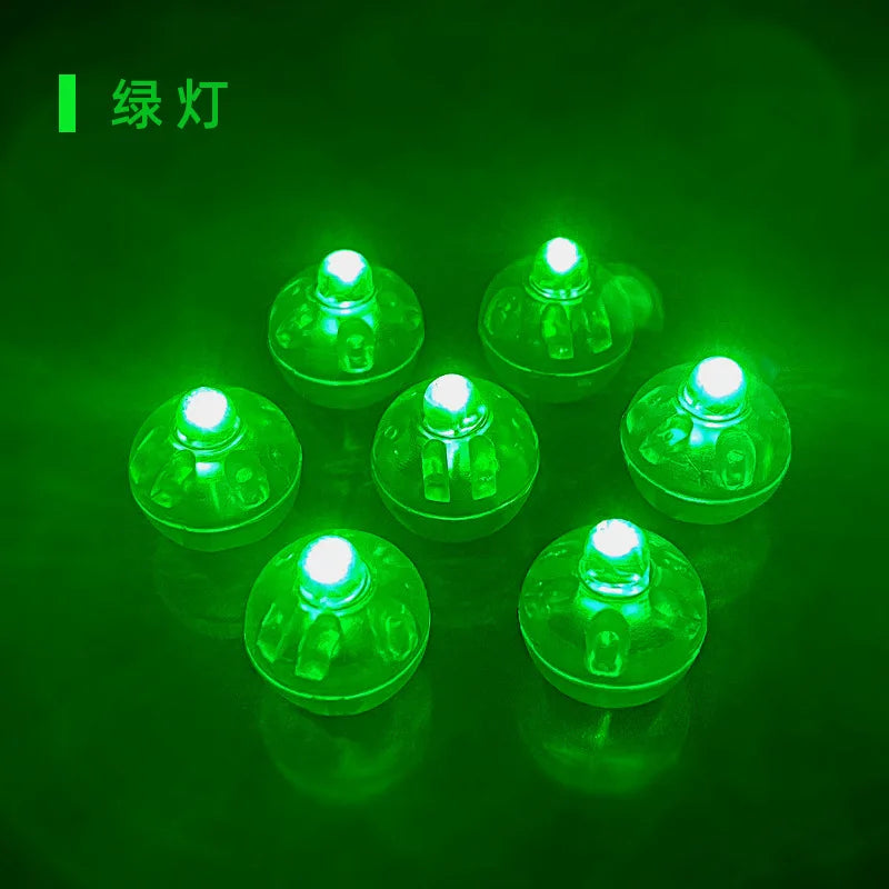 Miniature LED Flash/Monochrome Round Ball Lights Diy Dollhouse/Buiding Sand Table Scene Luminous Materials Accessory 10Pcs