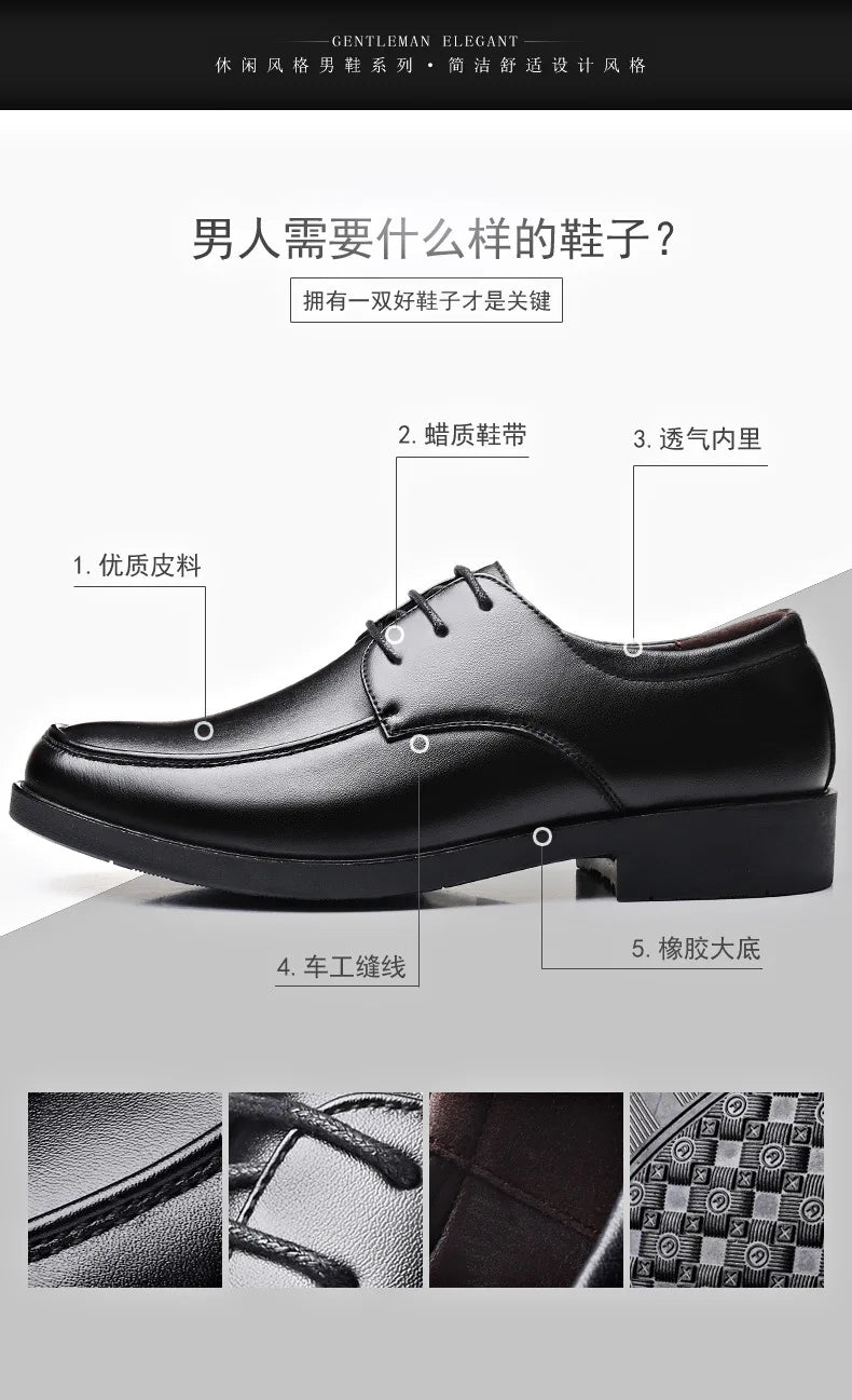 Mens Dress Shoes Men's Formal Original Leather Italian Skin Shoes for Men Elegant Casual Business Luxury Social Male Shoe