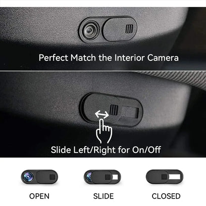 Privacy Protector Camera Cover For Tesla Model 3 Y Center Console Accessories Webcam Slide Switch Blocker Interior Sticker Trim