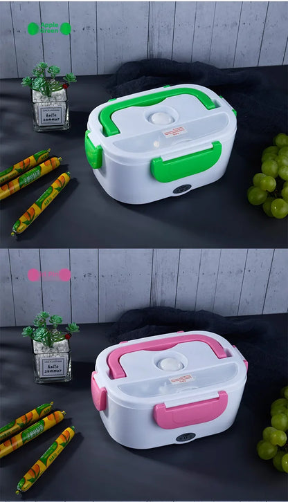 Portable Rechargeable Electric Lunch Box Heated Insulated Lunch Box Car Travel Friendly Meal Home Use Gift