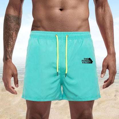 2024 Quick-drying Swimming Trunks Men's Swimsuit Swim Trunks Summer Bathing Pocket Beach Shorts Surf Drawstring Boxers S-4XL