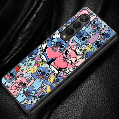 Disney Lilo Stitch cute Baby for Samsung Galaxy ZFold4 Z Fold4 5G Z Fold5 5G Z Fold3 Protection Hard PC Shockproof Cases Cover