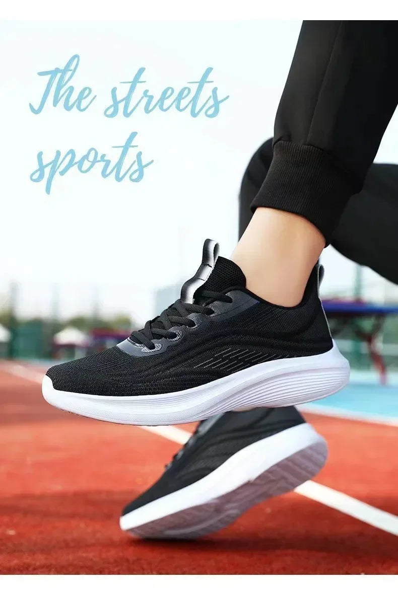 2024 Spring New Ultra-light Running Shoes Sports Women's Shoes Mesh Non-slip Breathable Soft-soled Lightweight Casual Shoes