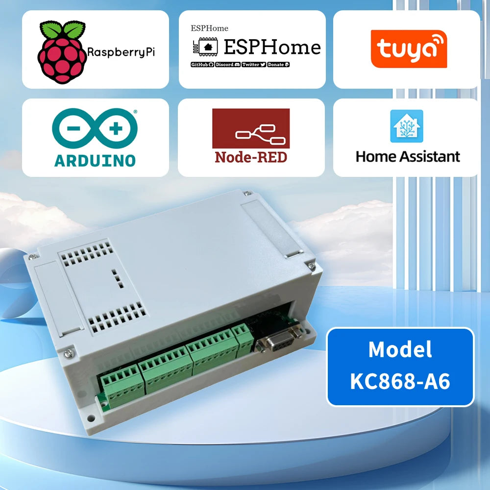 A6 Esphome Relay Board Enables ARDUINO IDE Programming and ESPhome Programming Provide All Kinds of Example Codes Support MQTT