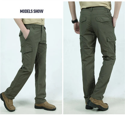 2023 Outdoor Waterproof Tactical Cargo Pants Men Breathable Summer Casual Army Military Long Trousers Male Quick Dry Cargo Pants