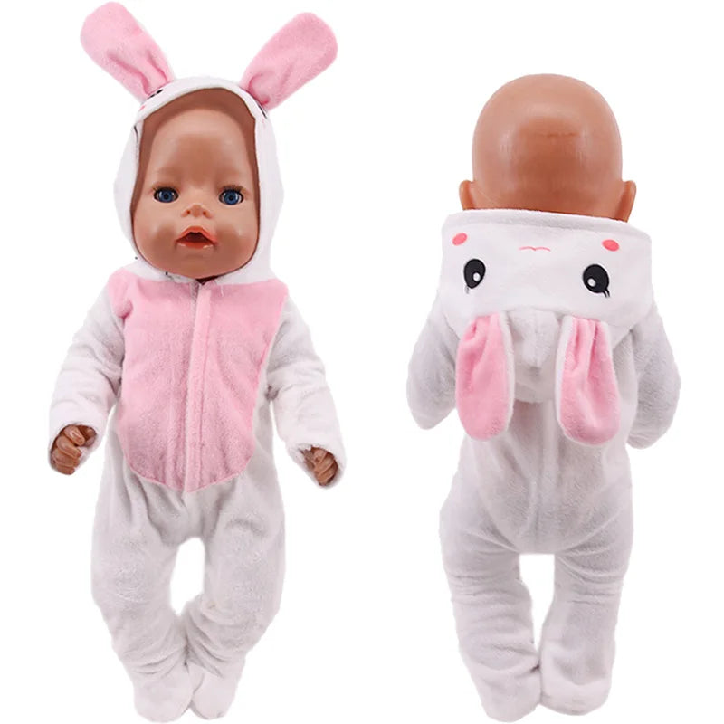 Doll Clothes For 43cm Newborn Baby Regeneration Dolls, 18-Inch American Doll Girls, First-Generation Baby Mini Items Accessories