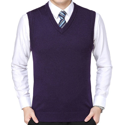 Men's Casual Sweater Vest Warm Comfortable Autumn Winter Fashion Outerwear