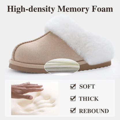 Winter Fluffy Suede Women Slippers Fashion Fuzzy Women House Shoes Classic Brand Women Fur Slippers Indoor Soft Flat Slippers