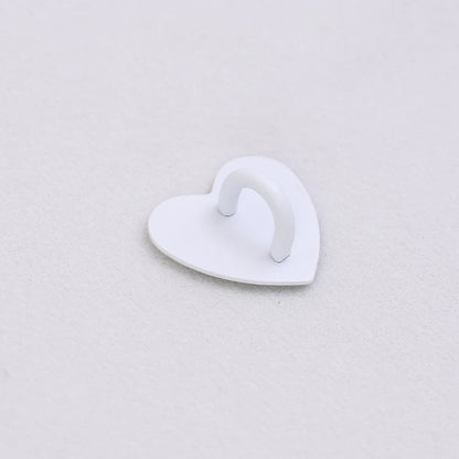 Kawaii Adhesive Metal Heart Phone Charm Holder Mobile Phone Case Finger Ring Stand Hooks Buckle Charms Clasp Accessories String