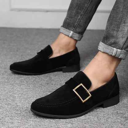 Mens Dress Shoes Designer Formal Loafers Men's Leather Shoes Suede Men Wedding Man Designer Work Social Business Loafers