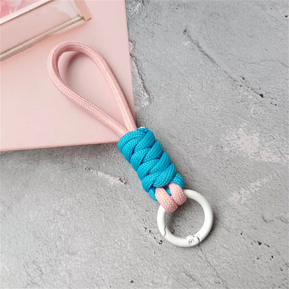 Creative Hand Woven Keychain For Mobile Phone Lanyard Anti Lost Knot Rope Strap Key Ring Men Women Car Key Holder Key Accessory