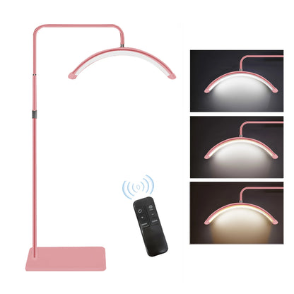 Andoer HD-M6X Half-moon Fill Light 36W Floor LED Video Light 3200K-5600K Dimmable with 180cm Stand for Makeup Live Streaming