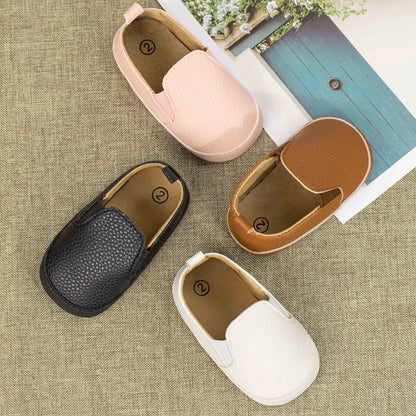 Meckior Classic Baby Boys Girls Loafers Untied Soft Bottom Casual Shoes Waterproof Anti Slip Lightweight Newborn Toddler Shoes