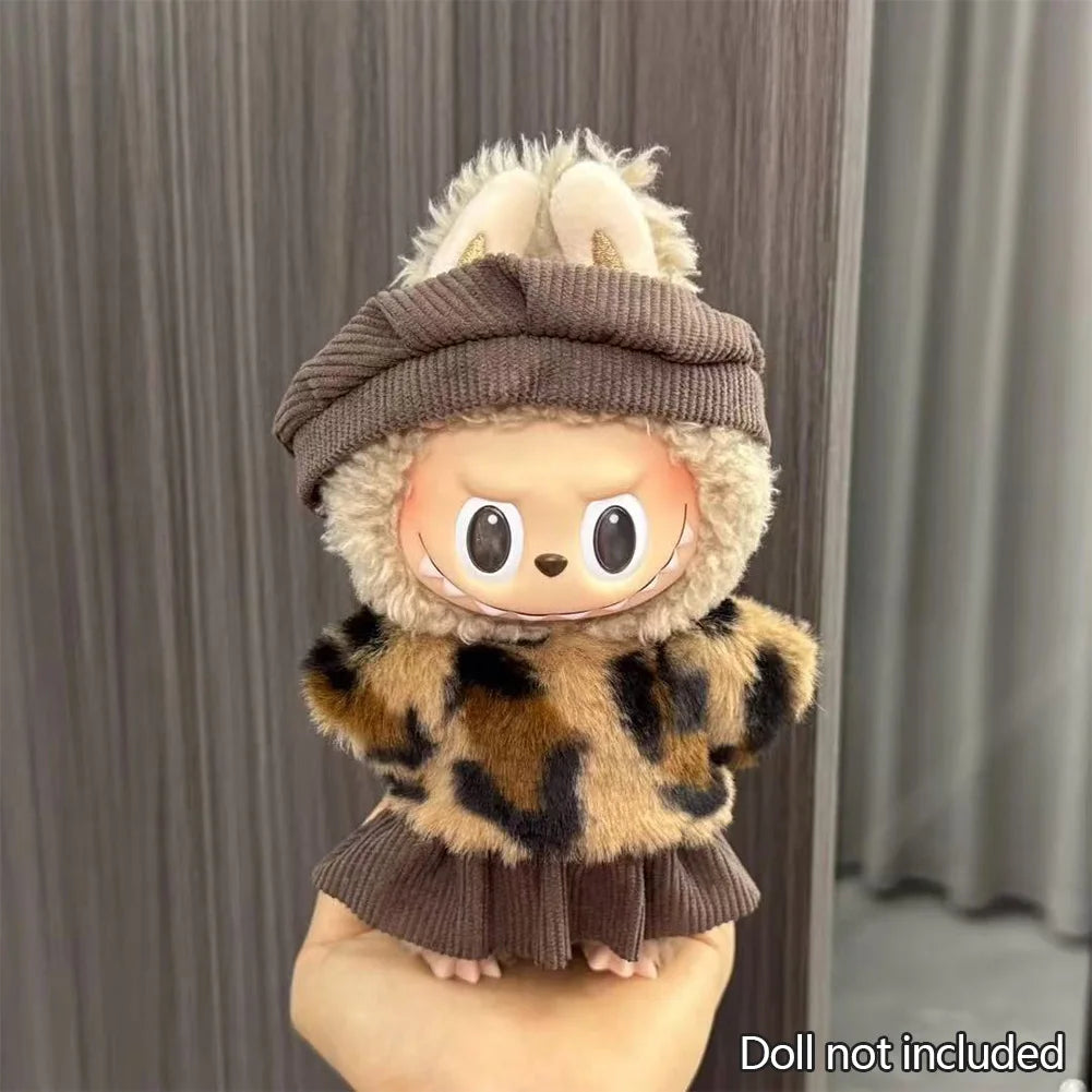 Mini Plush Doll'S Clothes Outfit Accessories For Korea Kpop Exo Labubu V1 V2 Idol Dolls Pit strip climbing suit Clothing Gift