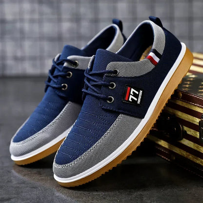 Men's casual shoes Vulcanized Work loafers Mesh Lightweight Man sports shoes Canvas Shoes for Men zapatos para hombres2024