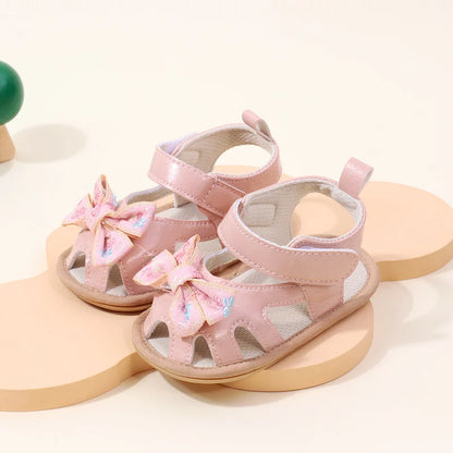 Baby Shoes Cute Butterfly bowknot for 0-9-18 Months Newborn Toddler Girls Summer Prewalking Sandal 2024 New Baby Fashion BMB4003