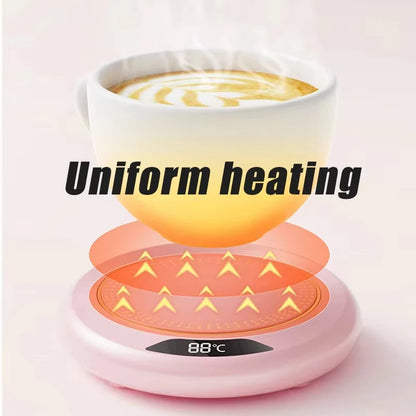 Xiaomi Thermostatic Heating Coaster 3 Speed Adjustment USB Heating Cup Coasters 55 Degrees Constantly Temperature Heat Household