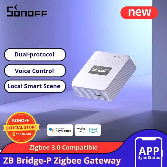 SONOFF ZBBridge Pro Smart Zigbee Bridge Zigbee 3.0 APP Wireless Remote Controller Smart Home Bridge Works With Alexa Google Home