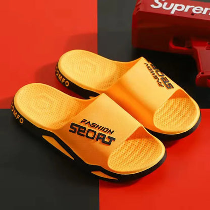 Men's Slippers Can Be Worn Externally In Summer Non-Skid Bathroom Sandals Trendy Bathroom Home Indoor Flip-flops For Men