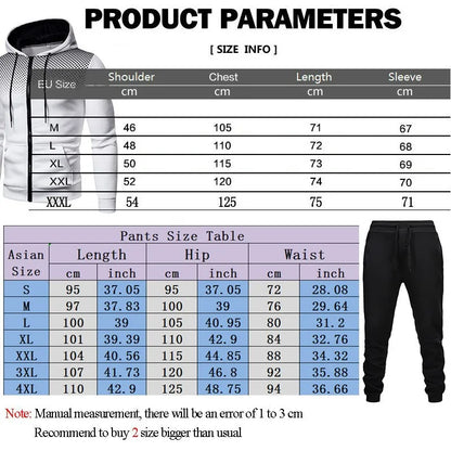 New Fashion Tracksuit For Men Hoodie Fitness Gym Clothing Men Running Set Sportswear Jogger Men'S Tracksuit Winter Suit Sports