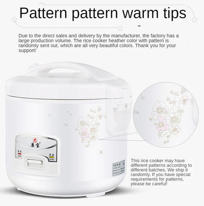 2L Mini Rice Cooker 2 Layers Steamer Multifunction Cooking Pot Electric Insulation Heating Cooker Food Container Lunch Box