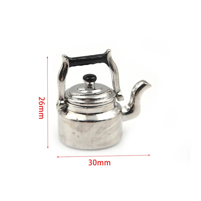 Farm Metal Milk Can Kettle Pot New 1:12 Doll House Miniature Accessories