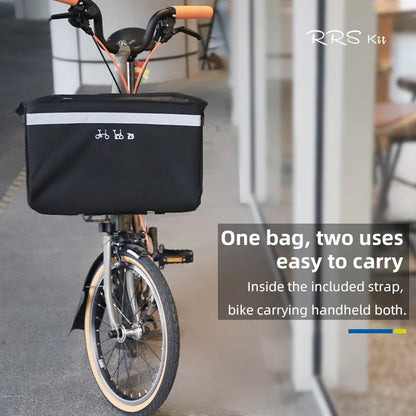 Front Storage Bag With Bracket Original Front Storage Bag Vegetable Basket Bag Internal Bracket For Brompton Folding Bike