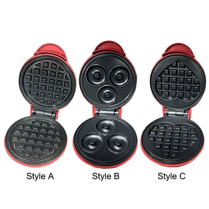 Mini Waffle Maker Quick Heat-Up Nonstick Pancake Egg Cake Oven Pan Versatile Household Breakfast Desserts Electric Baking Pan