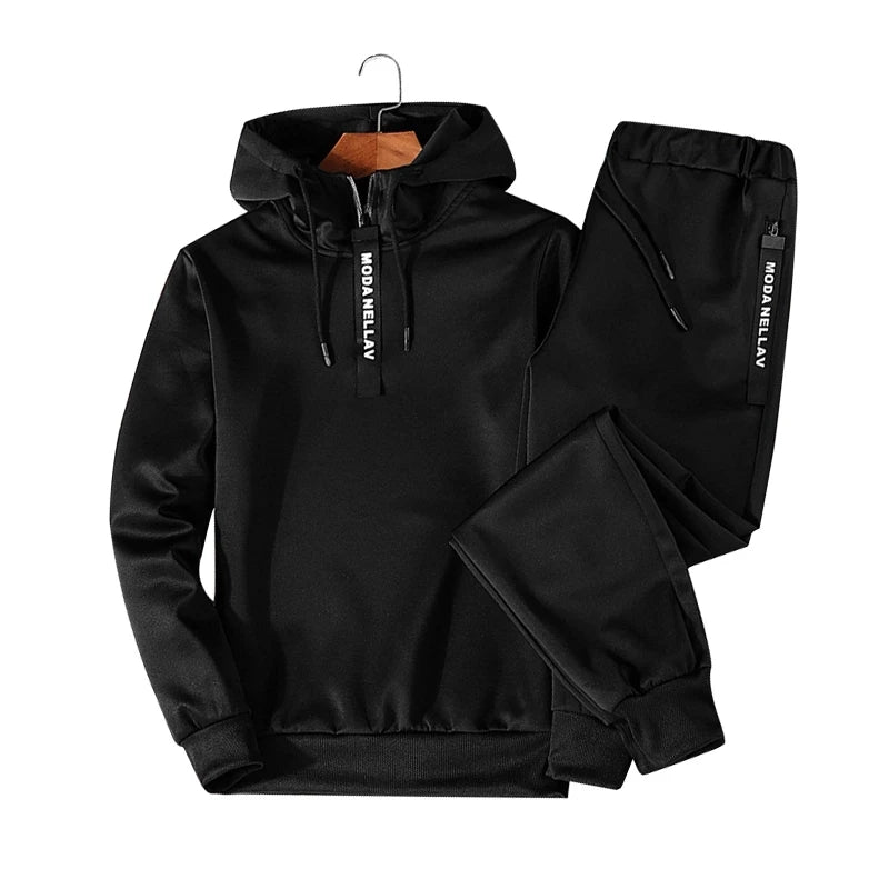 2023 Men's Sweatshirt Set Hoodies+Sweatpants Tracksuit Men 2 Piece Set Outfits Jogger Bottom Suit Male Pullover Hoodie Sets Men