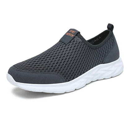 Summer Mesh Men Shoes Sneakers Breathable Flat Shoes Slip-on Sport Trainers Comfortable Lightweight Men Shoes Zapatillas Hombre