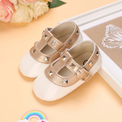 HAIZHIW 0-18Months Sweet Newborns Fashion Solid Color Casual Shoes Princess Shoes Soft-soled Sneakers 0-18 M Walking Shoes