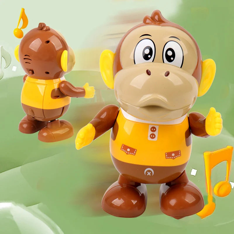 Kids Interactive Dancing Monkey Toy With Light And Music Can Walk Funny Swing Animal Doll Electric Toy Baby Toddler Gift