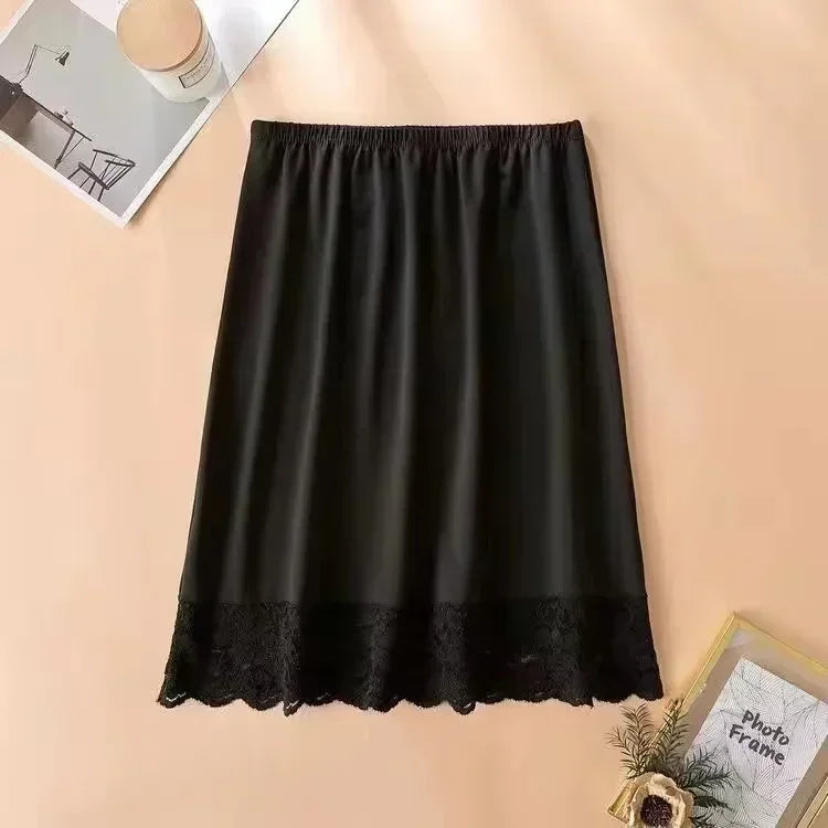 Basic Underskirt Modal Female Half Length Skirt Lace Slip Innerwear Short Skirt Women Half Slip Dress Petticoat