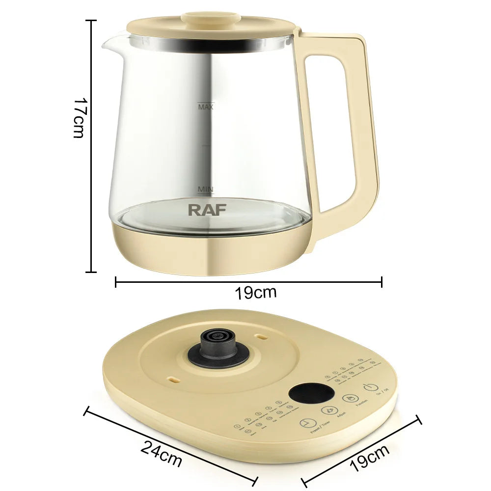 Health Preserving Pot 1.5L Electric Glass Kettle Kitchen Appliances Smart Kettle Automatic Multifunctional Tea Coffee