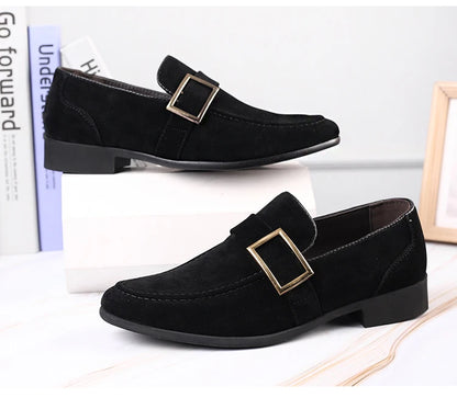 Mens Dress Shoes Designer Formal Loafers Men's Leather Shoes Suede Men Wedding Man Designer Work Social Business Loafers