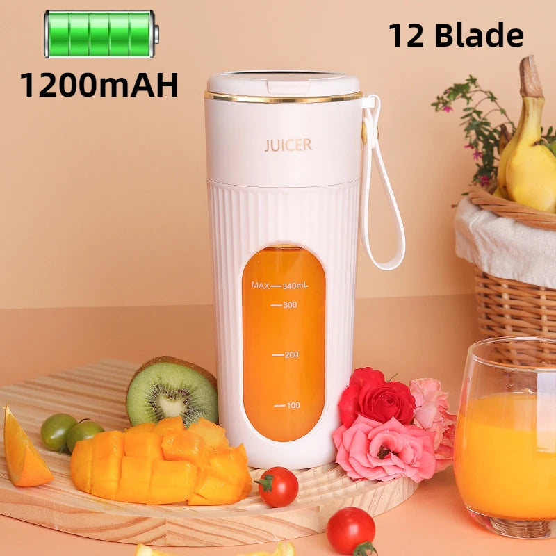 Juicer Cup Wireless Charging Small Portable High Quality Macaron Color Juice Cup Multi-functional Home  Automatic Fruit Blender