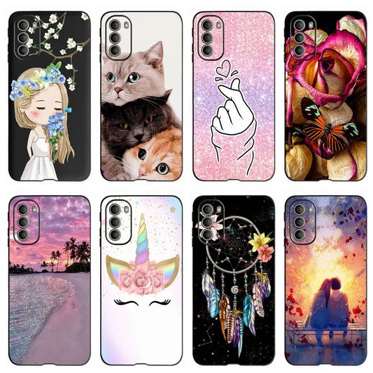 For Motorola Moto G51 5G Case Cute Painted Cover Soft Silicone TPU Phone Case For Motorola G51 MotoG51 G 51 5G Fundas 6.8'' Capa