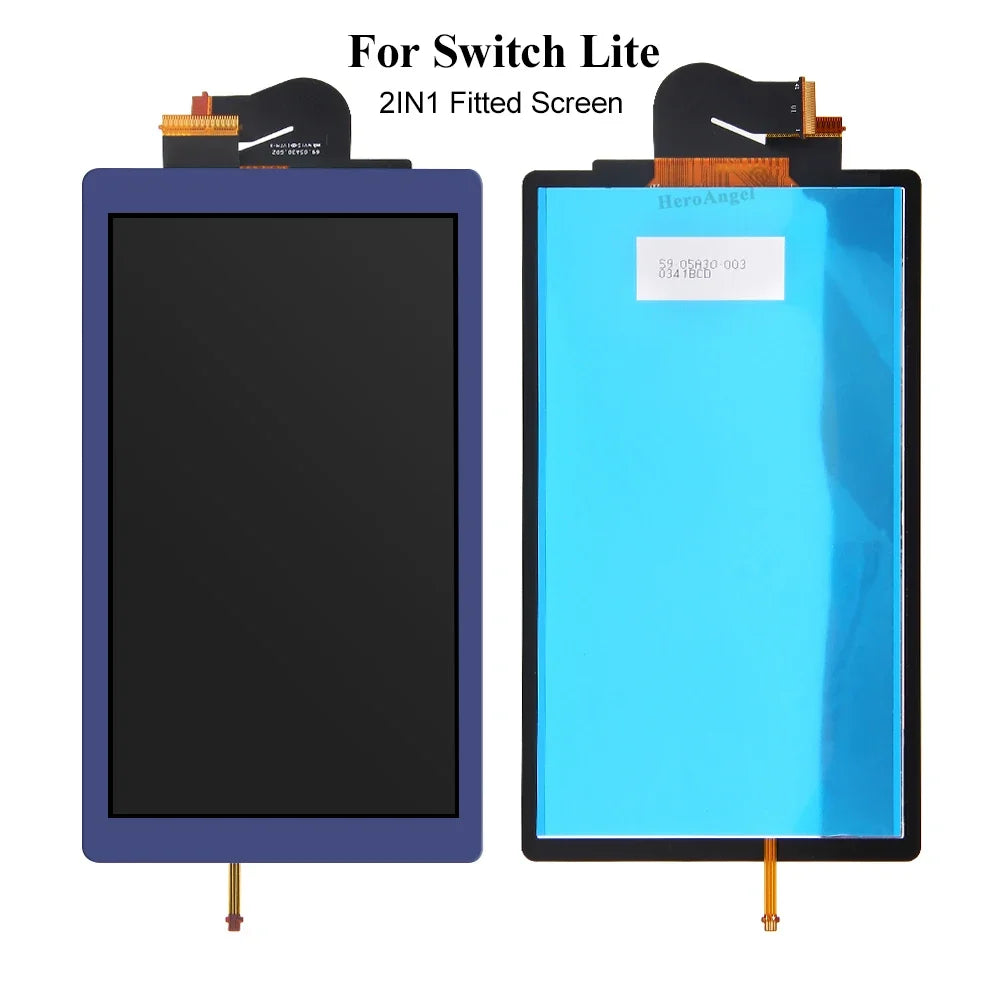 NEW Full-Fitted 2 IN 1 Screen Assembly Digitizer Replacement LCD Screen Full Screen Assembly for Nintendo Switch Lite Console