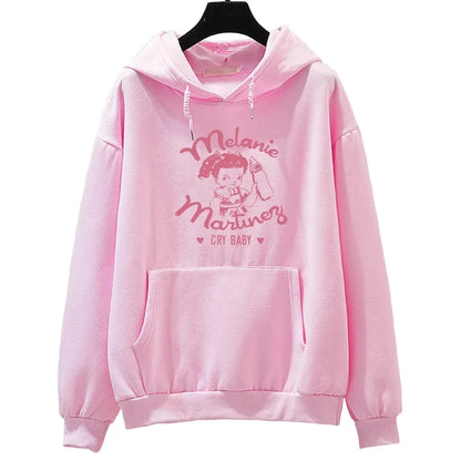 Melanie Martinez Portals Tour Sweatshirts Women Autumn Loose Clothes Cartoon Graphic Hoodie Kawaii Hoody Ovesized Casual Tops