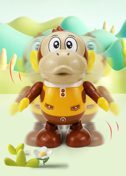 Kids Interactive Dancing Monkey Toy With Light And Music Can Walk Funny Swing Animal Doll Electric Toy Baby Toddler Gift