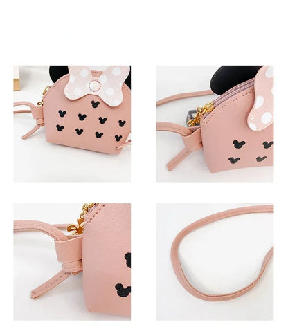 Girl Coin Purse Children's Shoulder Bags Wallet Coin Box Bag Cute Cartoon Kid Money Bag Children's Crossbody Bowknot Designed